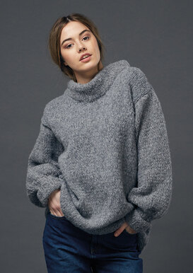 Harper Sweater in Rowan Brushed Fleece - Downloadable PDF
