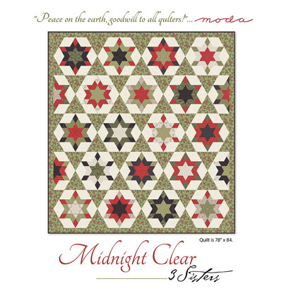 Moda Fabrics Midnight Clear Quilt - Downloadable PDF