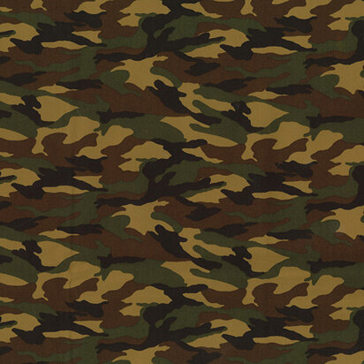Oddies Textiles Cotton Poplin Printed – Camouflage Woodland