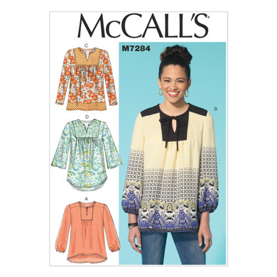 McCall's Misses' Tops M7284 - Sewing Pattern