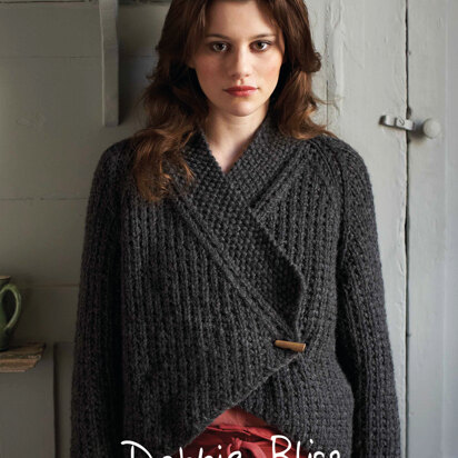 "Gia Cardigan" - Cardigan Knitting Pattern For Women in Debbie Bliss Paloma - DBS011