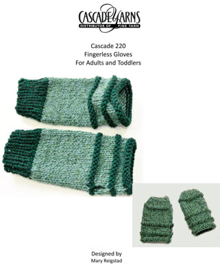 Fingerless Gloves For Adults and Kids in Cascade 220 - W295