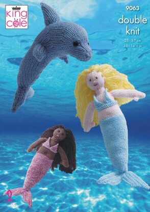 Mermaid & Dolphin in King Cole DK - 9063pdf - Downloadable PDF