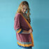 Breezy Striped Cardigan - Free Knitting Pattern for Women in Paintbox Yarns Cotton DK and Metallic DK - Downloadable PDF