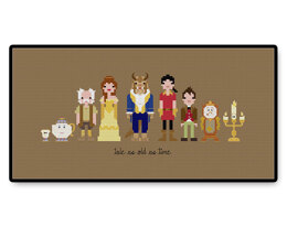 Beauty and the Beast Ball Gown - PDF Cross Stitch Pattern