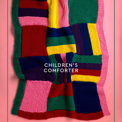 Children's Comforter - Free Knitting Pattern For Home in Paintbox Yarns Wool Mix Super Chunky