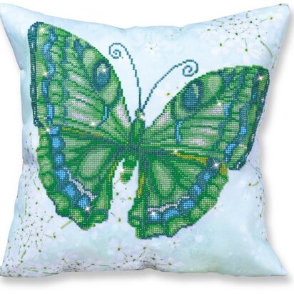 Diamond Dotz Papillon Vert Pillow Diamond Painting Kit