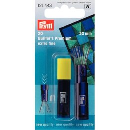 Prym Extra Fine Quilters Needles - 23mm Long - Pack of 20