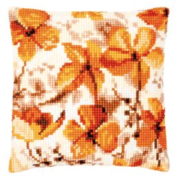 Vervaco Autumn Seeds Cross Stitch Cushion Kit - 40 x 40 cm