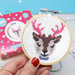 The Make Arcade Reindeer Cross Stitch Kit