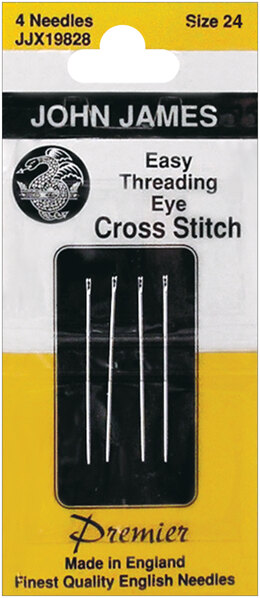 John James Size 24 Easy Thread Cross Stitch Needles (4)