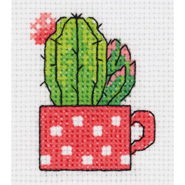 Klart Cactus in Cup Cross Stitch Kit