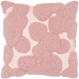 Rico Punch Needle Kit - Cushion Pink Dots - 40cm x 40cm