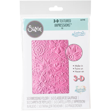 Sizzix 3D Textured Impressions By Courtney Chilson - Bohemian Botanicals