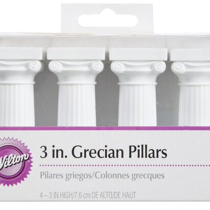 Wilton 3" Grecian Pillars - 4 Pack
