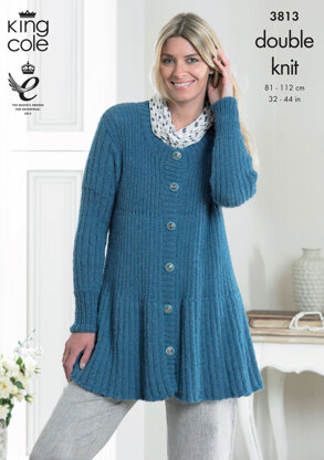 Cardigans In King Cole DK - 3813