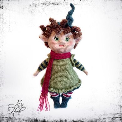 Miss Elfi (Miss Rubi Add-on) amigurumi doll crochet pattern