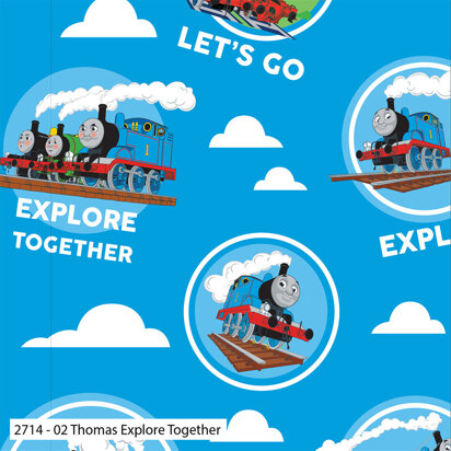Craft Cotton Company Thomas and Friends Classic - Thomas Explore Together