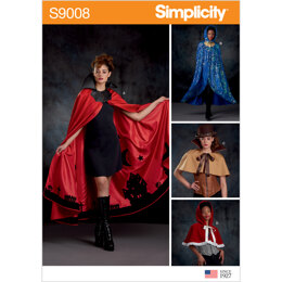 Simplicity S9008 Misses Cape with Tie Costumes - Paper Pattern, Size S-M-L