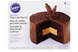 Wilton 4 Piece Mini Tasty-Fill 4" Cake Tin Set