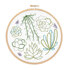 Hawthorn Handmade Succulents Contemporary Printed Embroidery Kit - 16cm