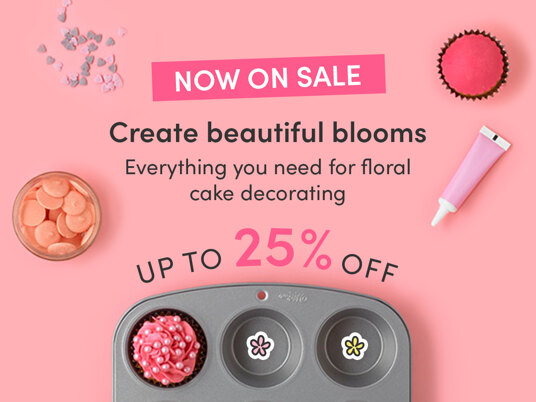 Up to 25 percent off floral cake decorating!