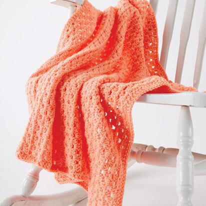 Easy Peasy Crochet Baby Blanket in Caron One Pound - Downloadable PDF