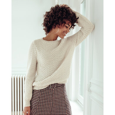 Malaury Sweater in Phildar Phil Laine Cachemire - Downloadable PDF
