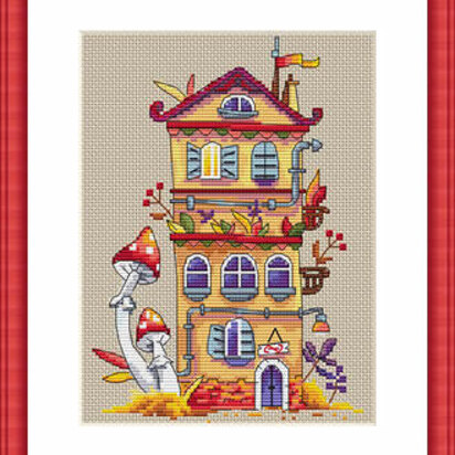 Merejka Autumn House Cross Stitch Kit - MER-K054
