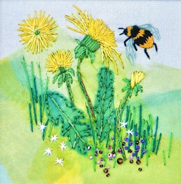 Rowandean Dandelion and Bumble Bee Embroidery Kit