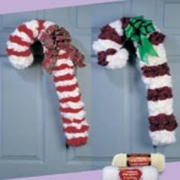 Candy Canes in Red Heart Light & Lofty - LW1366