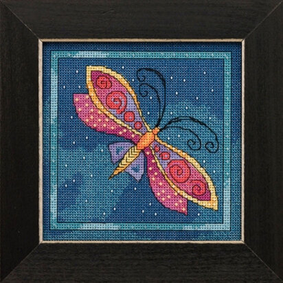 Mill Hill Flying Colors - Dragonfly Capri - 5.75in x 5.75in