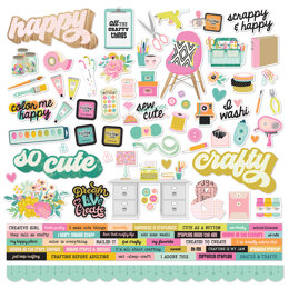 Simple Stories Let's Get Crafty Cardstock Stickers