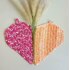 Half My Heart Crochet Hotpad