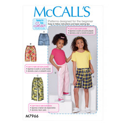 McCall's Children's and Girls' Shorts and Pants M7966 - Sewing Pattern
