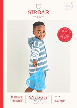 Boys Hoodie in Sirdar Snuggly 100% Cotton - 2577 - Downloadable PDF