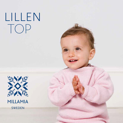 "Lillen Top" - Top Beginners Knitting Pattern For Babies - Top Knitting Pattern For Babies in MillaMia Naturally Soft Merino