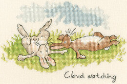 Bothy Threads Cloud Watching Cross Stitch Kit - 18 x 12cm