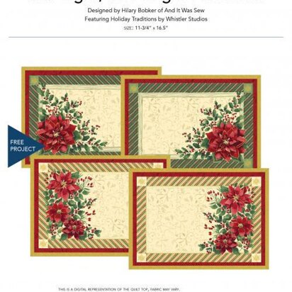 Windham Fabrics Star Light, Star Bright Placemats - Downloadable PDF