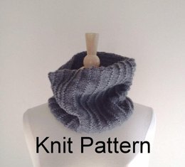 Rib It knit cowl scarf