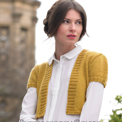 Butterscotch Bolero in West Yorkshire Spinners Aire Valley DK - Downloadable PDF