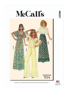 McCall's Misses' Tops, Skirt and Pants M8257 - Sewing Pattern