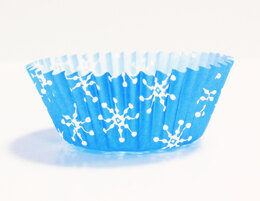 PME Cake Paper Baking Cases - Mini, Snowflakes Pk/100
