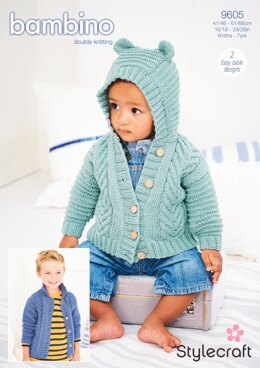 Jackets in Stylecraft Bambino DK - 9605 - Downloadable PDF