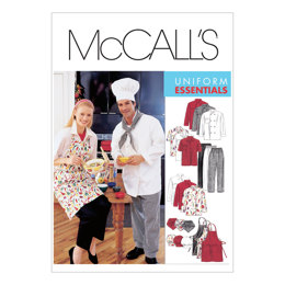 McCall's Misses' and Men's Jacket, Shirt, Apron, Pull-On Pants, Neckerchief and Hat M2233 - Sewing Pattern