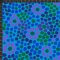 Kaffe Fassett Neptune - Flower Dot Blue - 8200-727