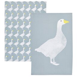 Kitchen Craft Goose Tea Towels s/2 70x47cm