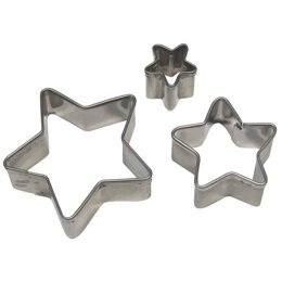 PME Stainless Steel Star Cutters Set/3