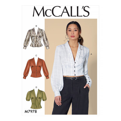 McCall's Misses' Tops M7978 - Sewing Pattern
