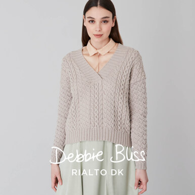 Falkirk - Jumper Knitting Pattern for Women in Debbie Bliss Rialto DK - Downloadable PDF